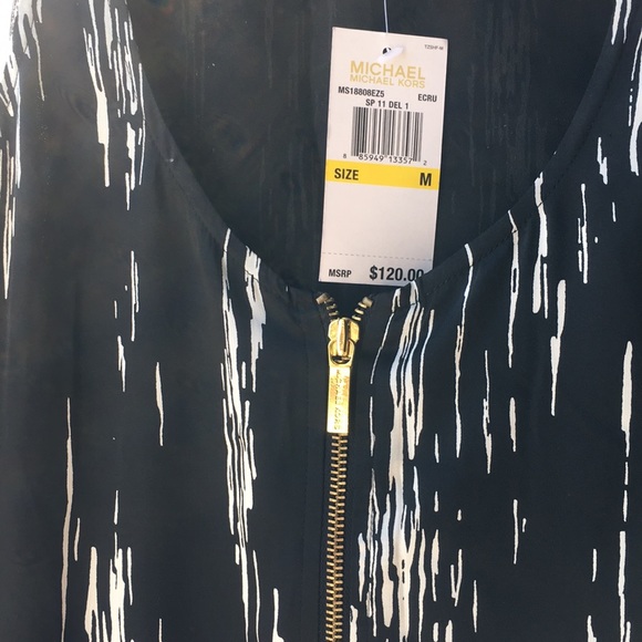 Michael Kors new black&white print dress with tag - Picture 3 of 6